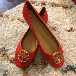 Tory Burch flats- Chelsea cap-toe ballet sz 7.5